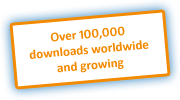 Over 100,000 downloads worldwide and growing